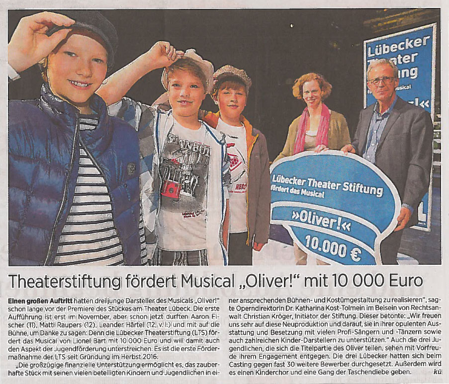 news musical oliver